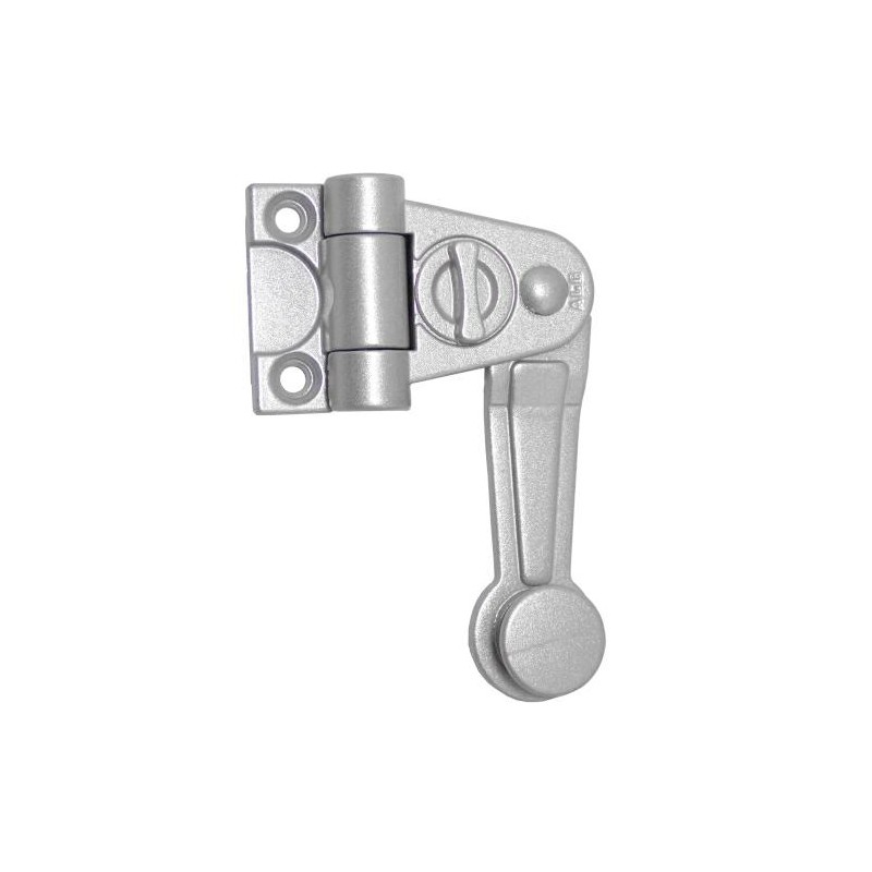 Zamknięcie okiennicy Ramię 60mm 180st.    srebrny mat