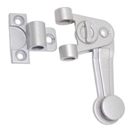 Zamknięcie okiennicy Ramię 60mm 180st.    srebrny mat