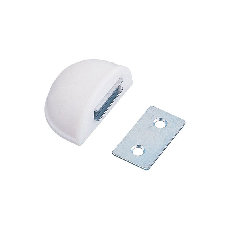 Odbój magnetyczny wys. 24,5mm biały odbojnik podłogowy mod. 403 DIS