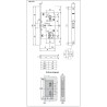 Zamek magnetyczny łazienkowy 96/60 F18 biały mod. POLARIS 2XT