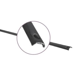 Pręt zasuwnicy okiennej 16x5x2440mm czarny do klamek Cremone