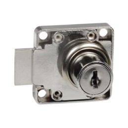 Zamek meblowy fi.19mm niklowany Prawy mod. 7