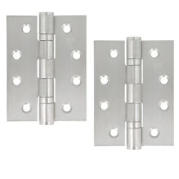Zawias do drzwi 102x76mm stal nierdzewna INOX splatany łożyskowany 2szt. mod. 2012A