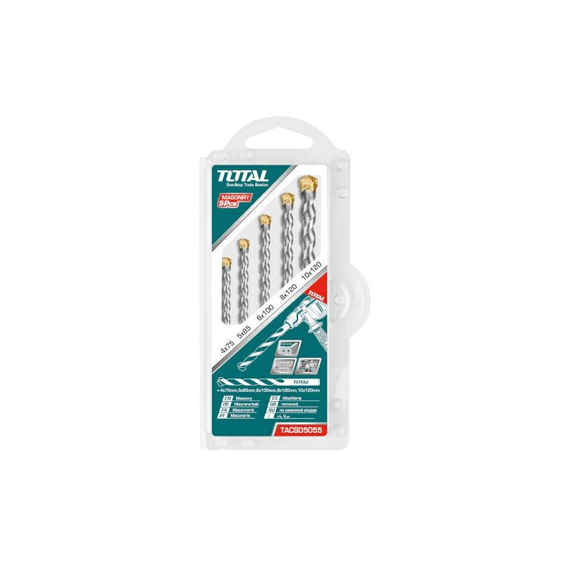 Wiertła do betonu 4-10mm 5szt DIS         TACSD5055