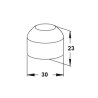 Odbój drzwiowy 30x23mm biały odbojnik podłogowy mod. CILINDRO