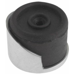 Odbój drzwiowy czarny / chrom mat 38mm odbojnik podłogowy