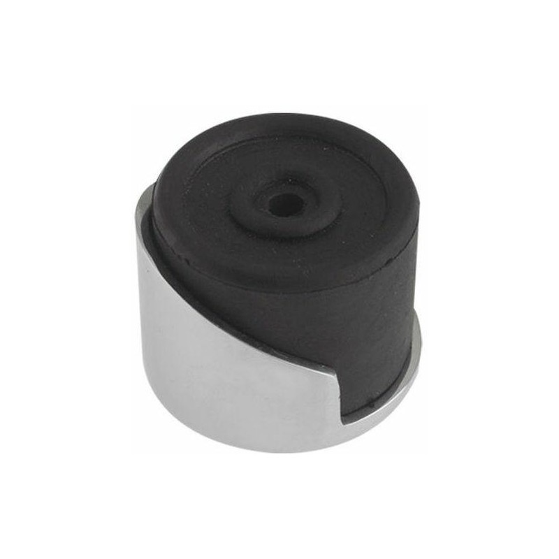 Odbój drzwiowy czarny / chrom połysk 38mm odbojnik podłogowy