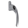 Klamka okienna z kluczykiem Overture Lock 40x7 chrom satyna Prawa