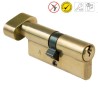 Wkładka z gałką do drzwi 70mm G35/35 mosiądz połysk mod. 9500