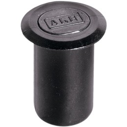 Zaczep tulejka ze sprężyną do zasuwy czołowej 12,5x15mm czarny