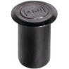 Zaczep tulejka ze sprężyną do zasuwy czołowej 12,5x15mm czarny