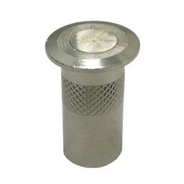 Zaczep tulejka ze sprężyną do zasuwy czołowej 10mm niklowany