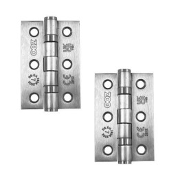 Zawias do drzwi 76x50mm stal nierdzewna INOX splatany 2szt.