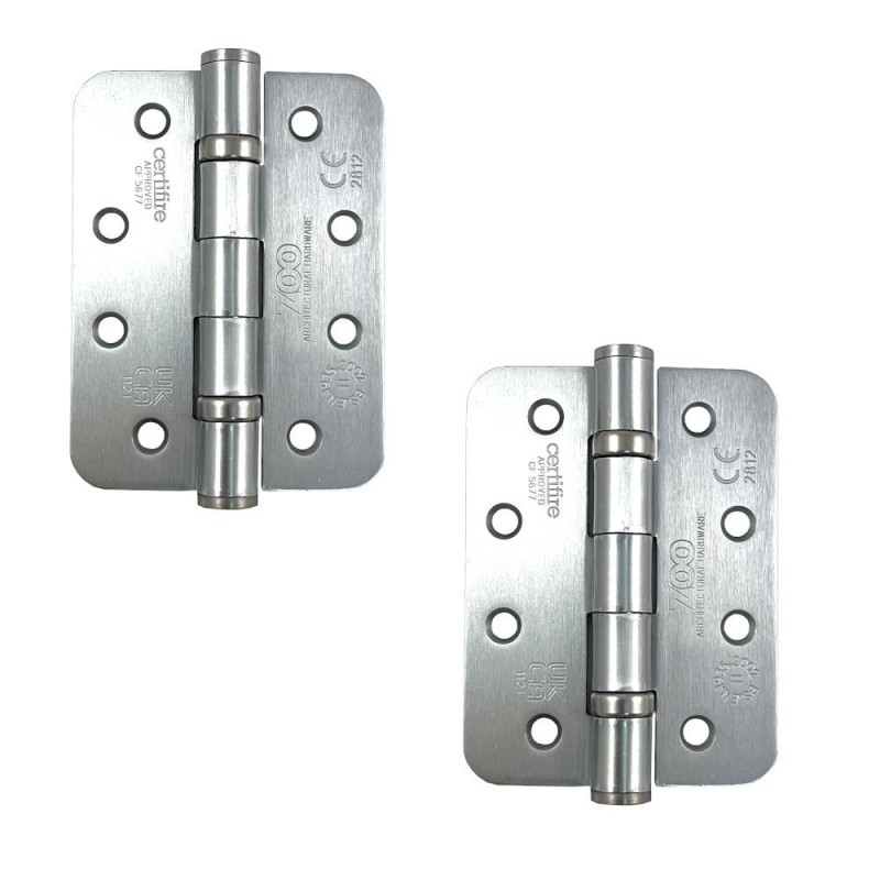 Zawias stalowy 102x76mm chrom satyna 2szt. łożyskowany mod. ZHS43R