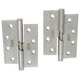 Zawias do drzwi 102x76mm stal nierdzewna INOX samozamykający LEWY (pl) 2szt.