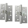 Zawias do drzwi 102x76mm stal nierdzewna INOX samozamykający LEWY (pl) 2szt.