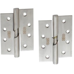 Zawias do drzwi 102x76mm stal nierdzewna INOX samozamykający PRAWY (pl) 2szt.