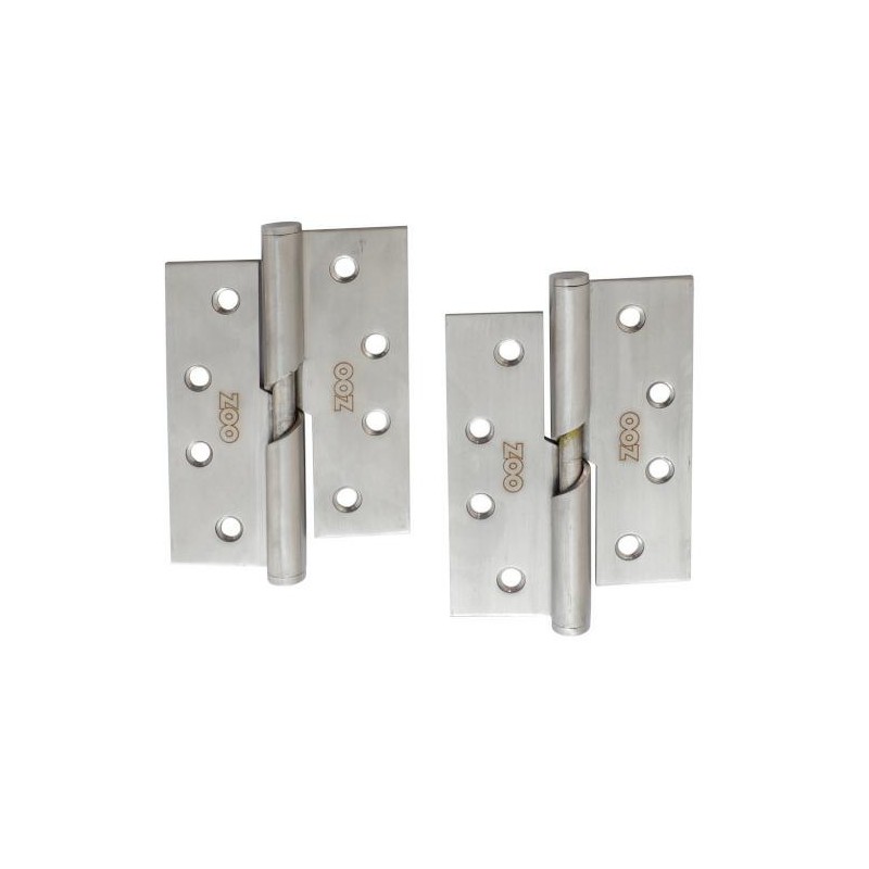 Zawias do drzwi 102x76mm stal nierdzewna INOX samozamykający PRAWY (pl) 2szt.