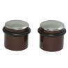 Odbój drzwiowy 25x27mm brązowy / chrom odbojnik podłogowy 2szt. O-RING ref. 503