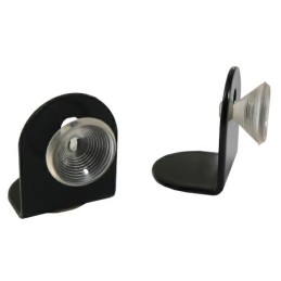 Odbój drzwiowy z przyssawką 30x37mm czarny odbojnik podłogowy mod. VENTOSA 2szt. R502