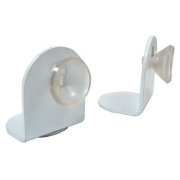 Odbój drzwiowy z przyssawką 30x37mm biały podłogowy mod. VENTOSA 2szt. R502
