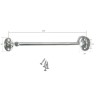 Zamknięcie hakowe 300mm 12" chrom satyna haczyk zamykający