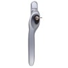 Klamka okienna z kluczykiem Overture Lock 40x7 chrom satyna Lewa