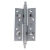 Zawias antywyważeniowy 120x80mm mosiądz chrom mat LEWY (pl) mod. 416
