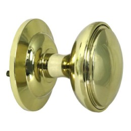 Gałka drzwiowa stała mod. ROUND 75mm HX złota