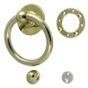 Kołatka drzwiowa Bull Ring Hardex złota 127mm okrągła
