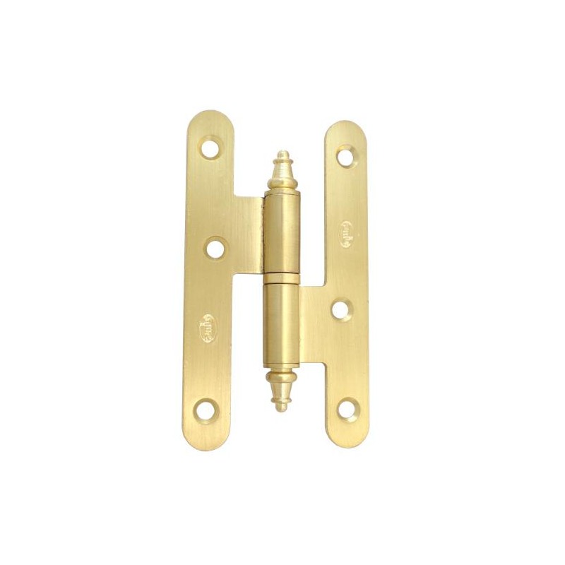 Zawias do drzwi 100x56mm stal mosiądzowany mat rozłączny LEWY (pl) mod. 408C
