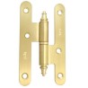 Zawias do drzwi 100x56mm stal mosiądzowany mat rozłączny LEWY (pl) mod. 408C