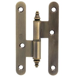 Zawias do drzwi 100x56mm stal złoto antyczne rozłączny PRAWY (pl) mod. 408C