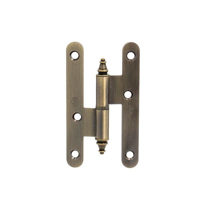 Zawias do drzwi 100x56mm stal złoto antyczne rozłączny PRAWY (pl) mod. 408C