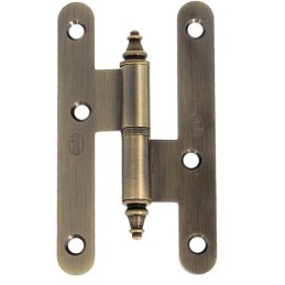 Zawias do drzwi 100x56mm stal złoto antyczne rozłączny LEWY (pl) mod. 408C