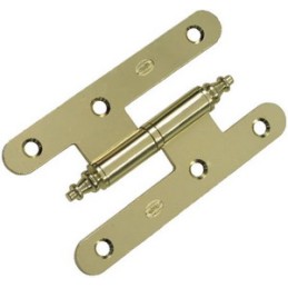 Zawias do drzwi 100x56mm stal złoty rozłączny PRAWY (pl) mod. 408C