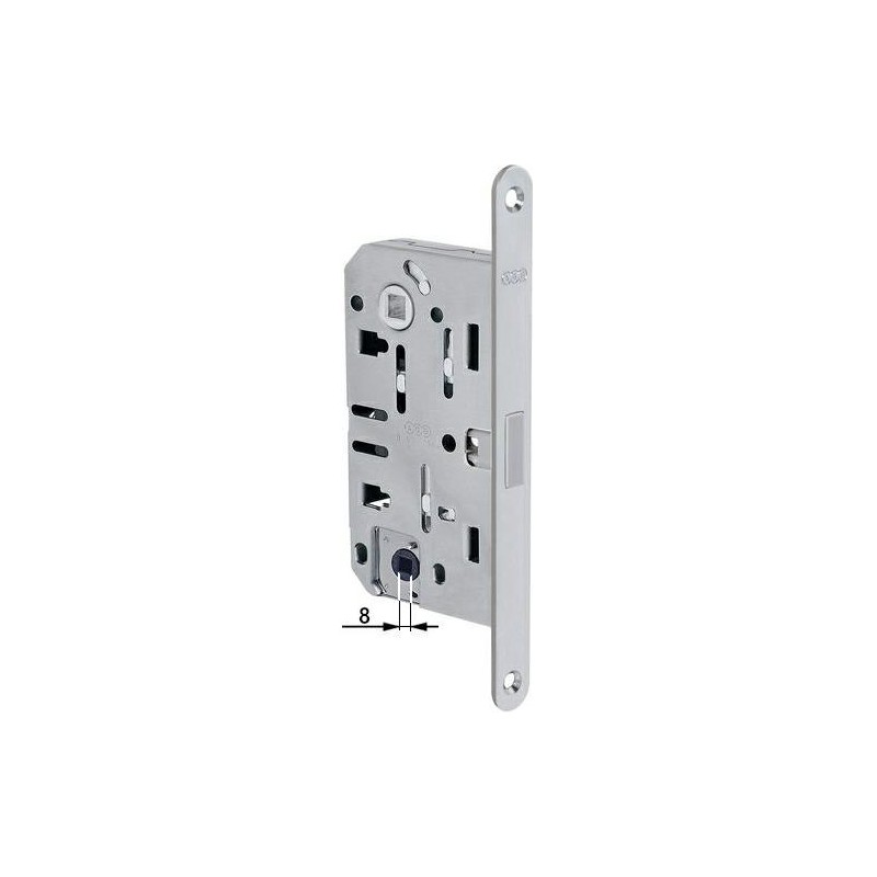 Zamek magnetyczny łazienkowy 96/50 chrom mat F18 Mediana POLARIS 2XT