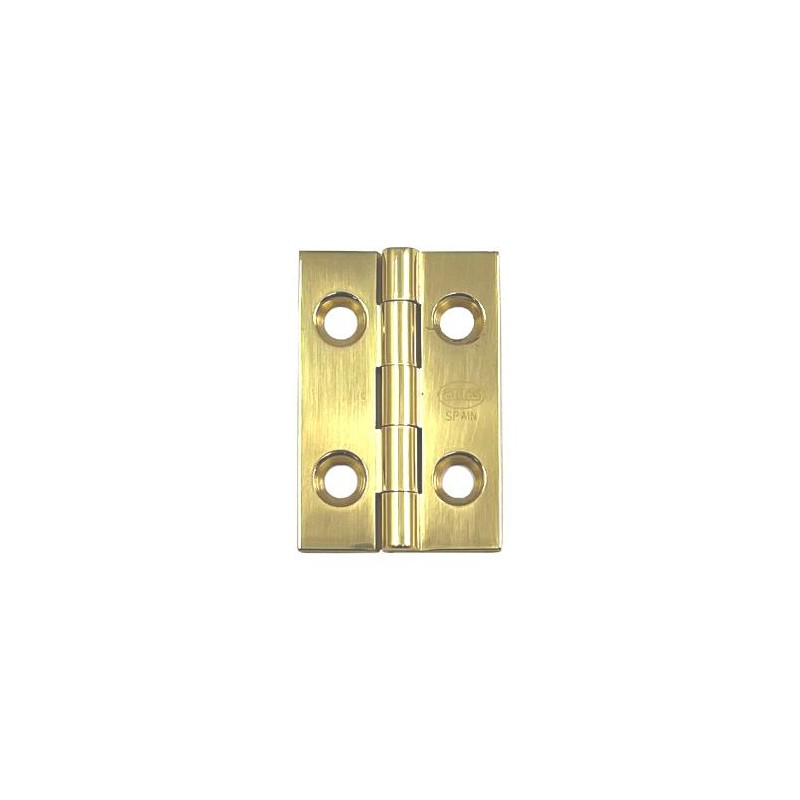 Zawias meblowy 38x25mm mosiężny splatany mod. 1002