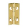 Zawias meblowy 38x25mm mosiężny splatany mod. 1002