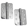 Zawias do drzwi 102x76x3mm Inox połysk 2szt. do stosowania na zewnątrz