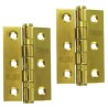 Zawias do drzwi 76x50mm stal nierdzewna INOX złoty splatany 2szt.