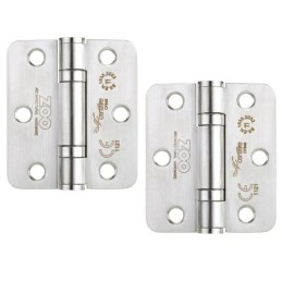 Zawias do drzwi 76x67mm stal nierdzewna INOX splatany 2szt.