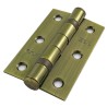 Zawias do drzwi  76x50mm stal złoto antyczne łożyskowany splatany 2szt.