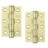 Zawias do drzwi 76x50mm stal złoty połysk splatany 2szt.