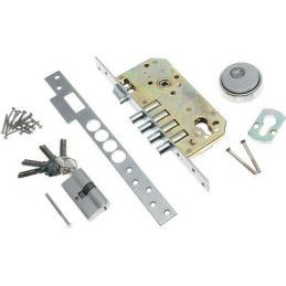 Zamek bolcowy na wkładkę 85/60 INOX mod. 100 z akcesoriami