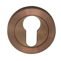 Szyld na wkładkę rozeta 50mm okrąg inox miedziany