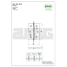 Zawias mosiężny lakierowany 70x50mm splatany mod. 1003