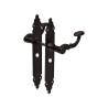 Klamka czarna WC 47mm 280x45mm AMIG mod.100P W47