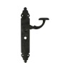Klamka czarna WC 47mm 280x45mm AMIG mod.100P W47