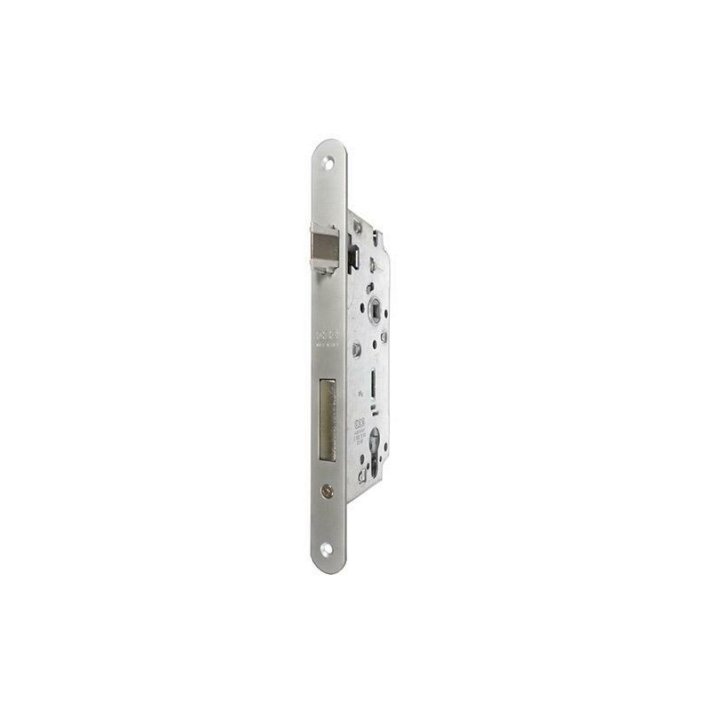 Zamek drzwiowy na wkładkę 85/60 czoło 22x238 chrom mat SICUREZZA 2.0